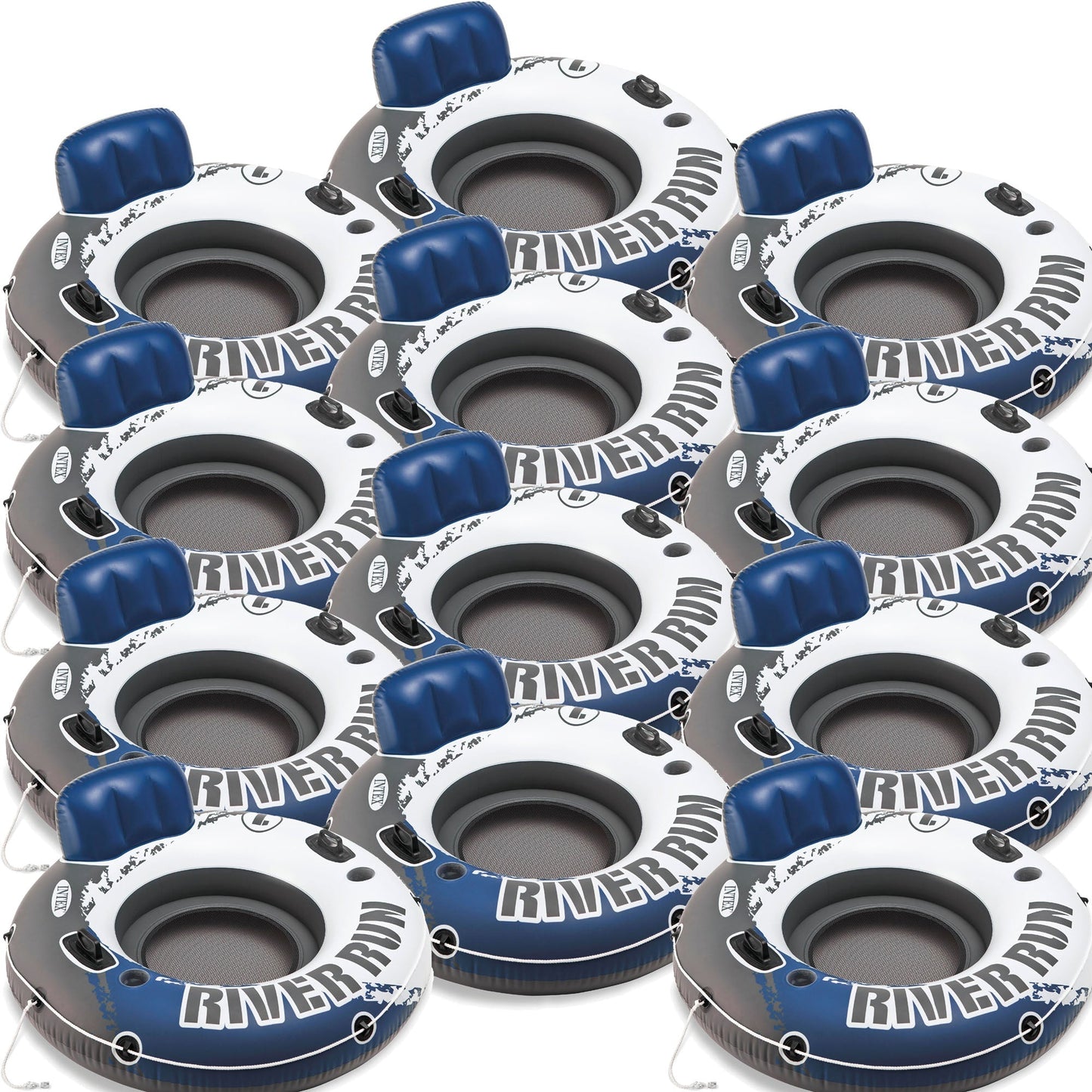 24 Pack Intex River Run I Tube Inflatable Float Raft 53" Diameter