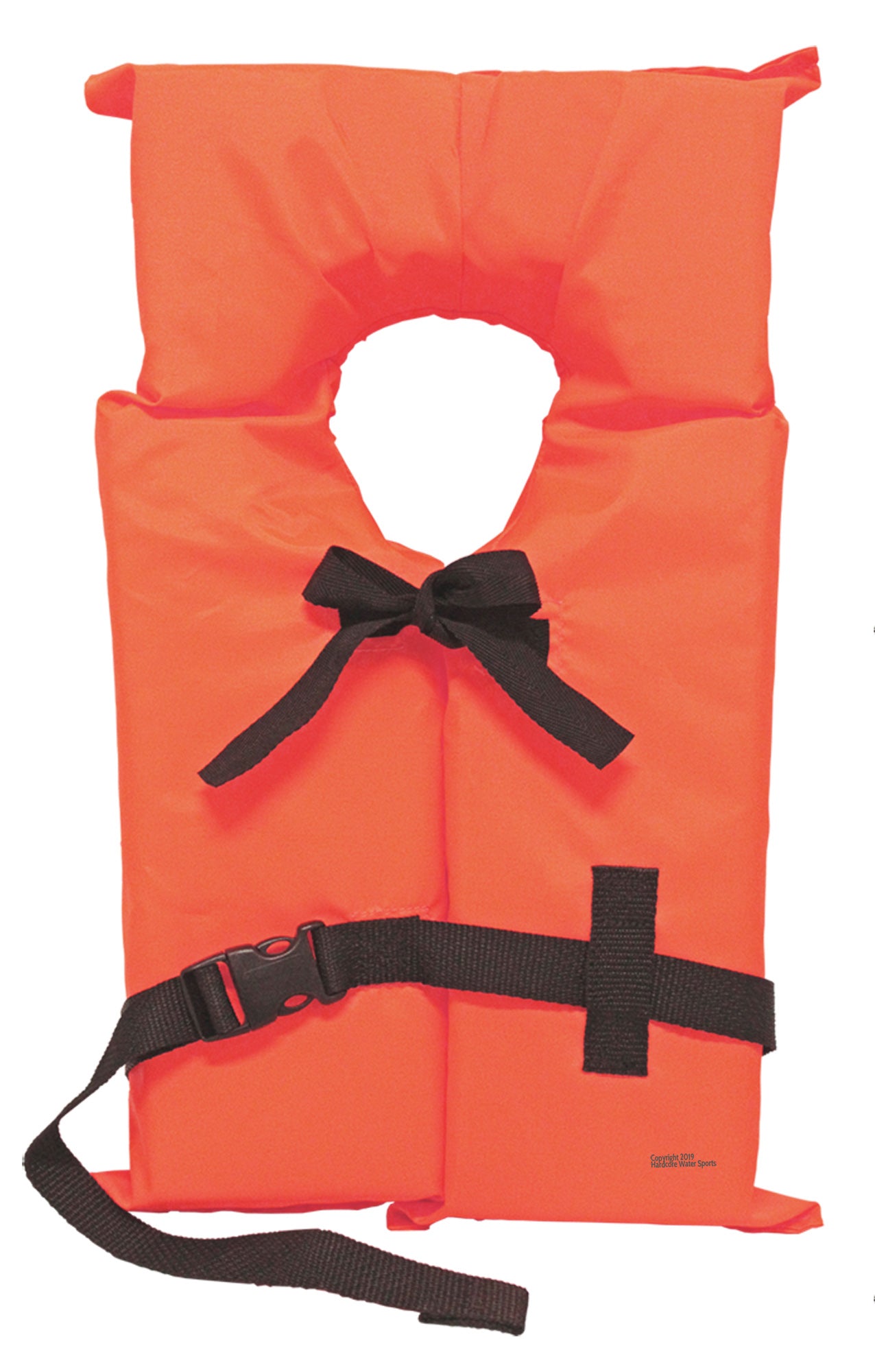 4 Pack Coast Guard approved life jackets for adults. High visibility color Type II keyhole life vest in classic May West style. Compliance flotation device
