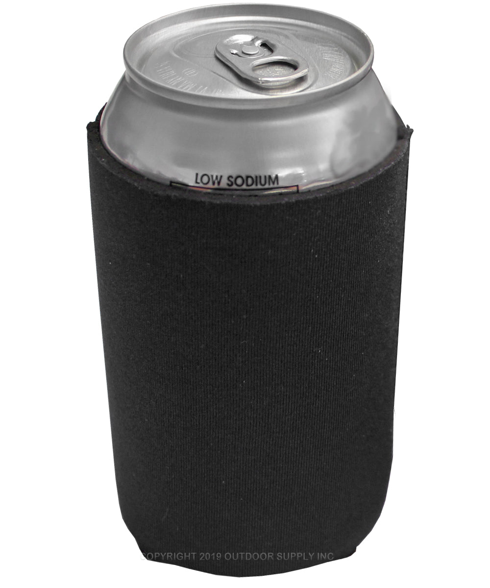 Neoprene Reversible Can Cooler Collapsible Sleeves for 12oz Cans - 12-Pack - Blank Design for any Event - Dual Sided Insulation Keeps Your Drinks Cool