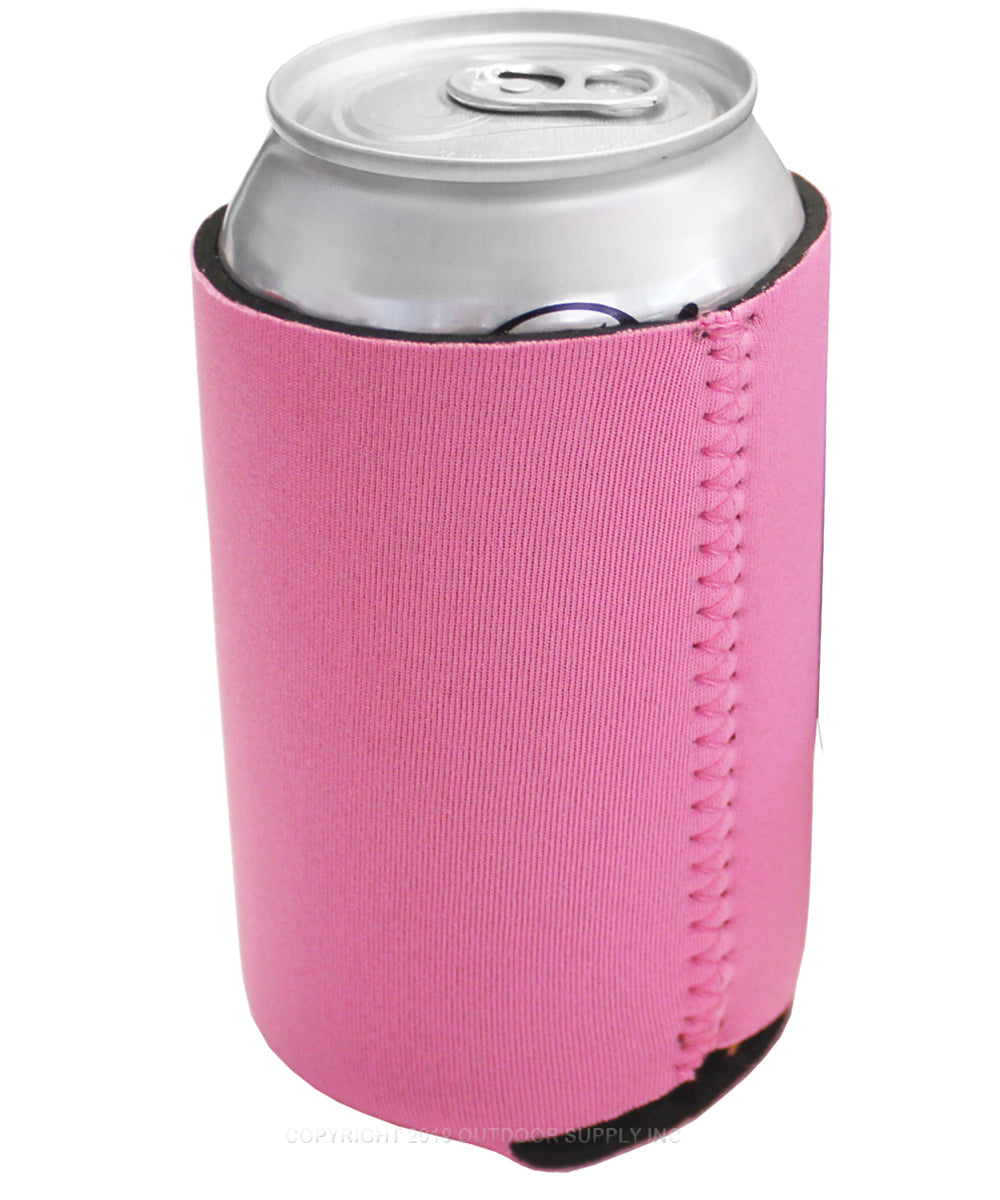 Neoprene Reversible Can Cooler Collapsible Sleeves for 12oz Cans - 12-Pack - Blank Design for any Event - Dual Sided Insulation Keeps Your Drinks Cool