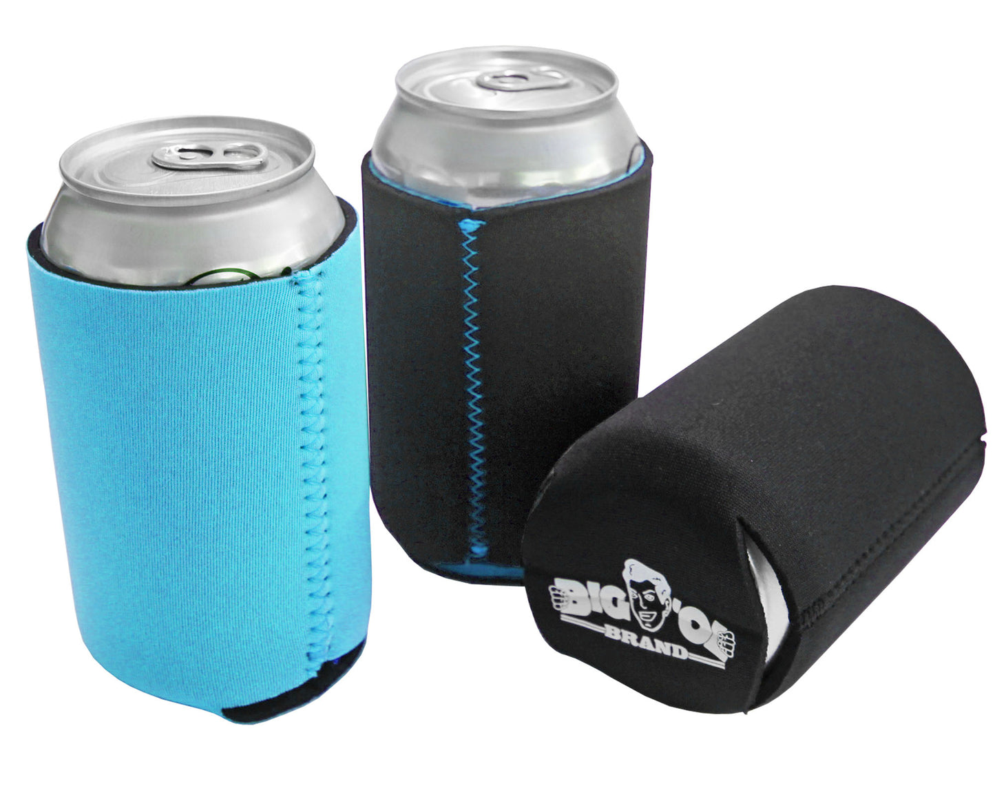 Neoprene Reversible Can Cooler Collapsible Sleeves for 12oz Cans - 12-Pack - Blank Design for any Event - Dual Sided Insulation Keeps Your Drinks Cool
