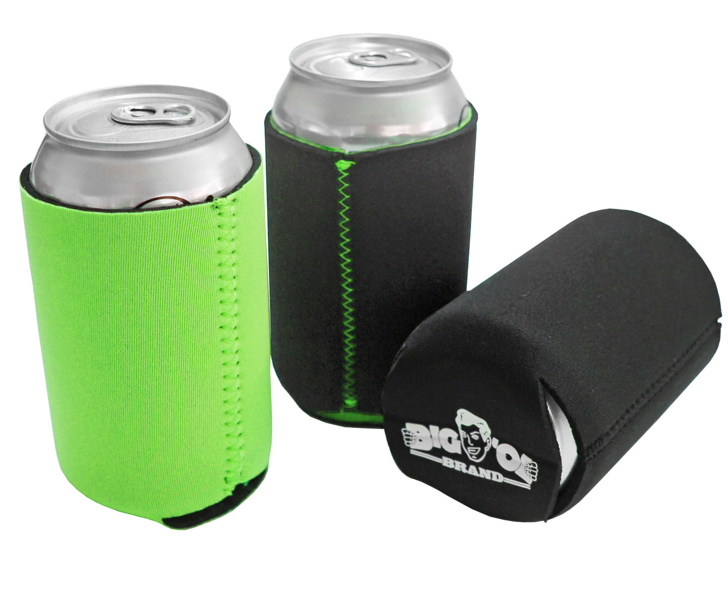 Neoprene Reversible Can Cooler Collapsible Sleeves for 12oz Cans - 12-Pack - Blank Design for any Event - Dual Sided Insulation Keeps Your Drinks Cool