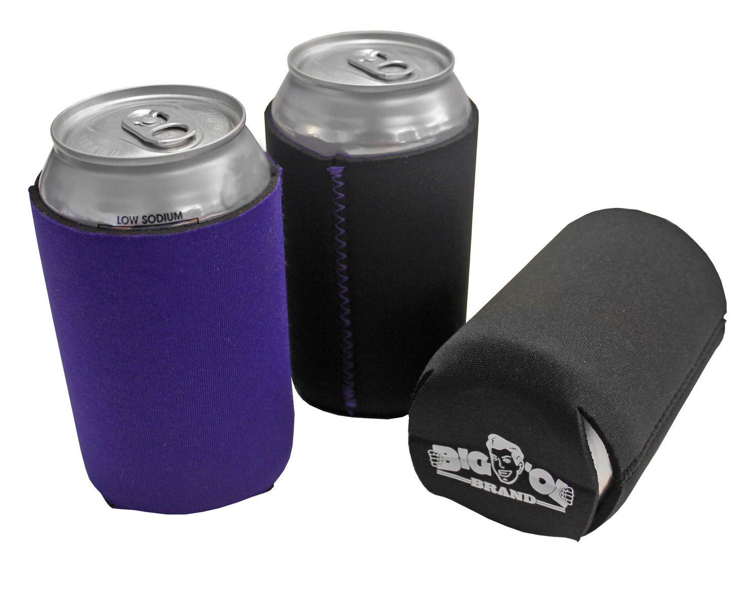 Neoprene Reversible Can Cooler Collapsible Sleeves for 12oz Cans - 12-Pack - Blank Design for any Event - Dual Sided Insulation Keeps Your Drinks Cool