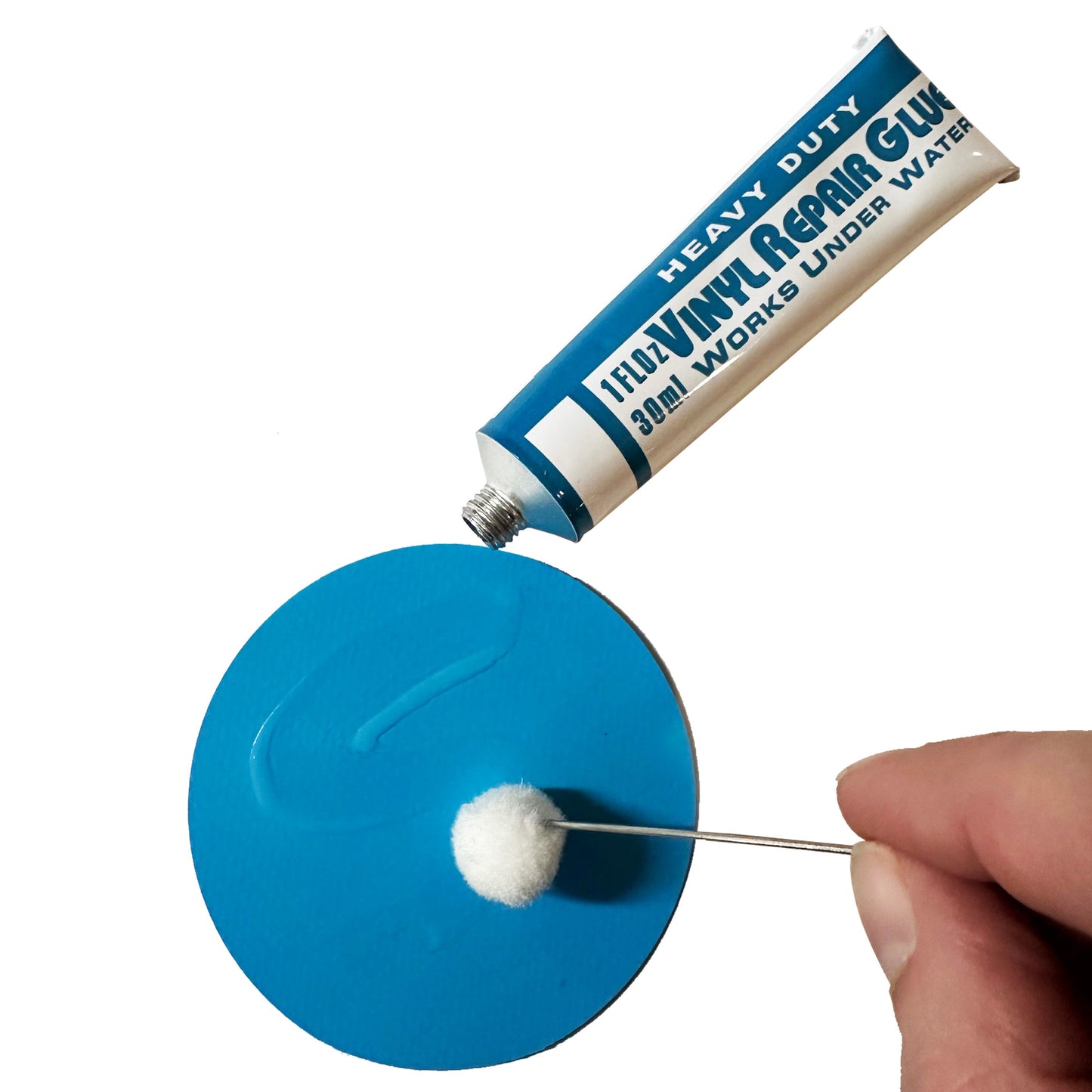 Pool Above Vinyl Repair Patch Kit with High-Strength Glue for Above-Ground Pools, Inflatable Products, and Pool Liners | Works Underwater for Effortless, Reliable Repair