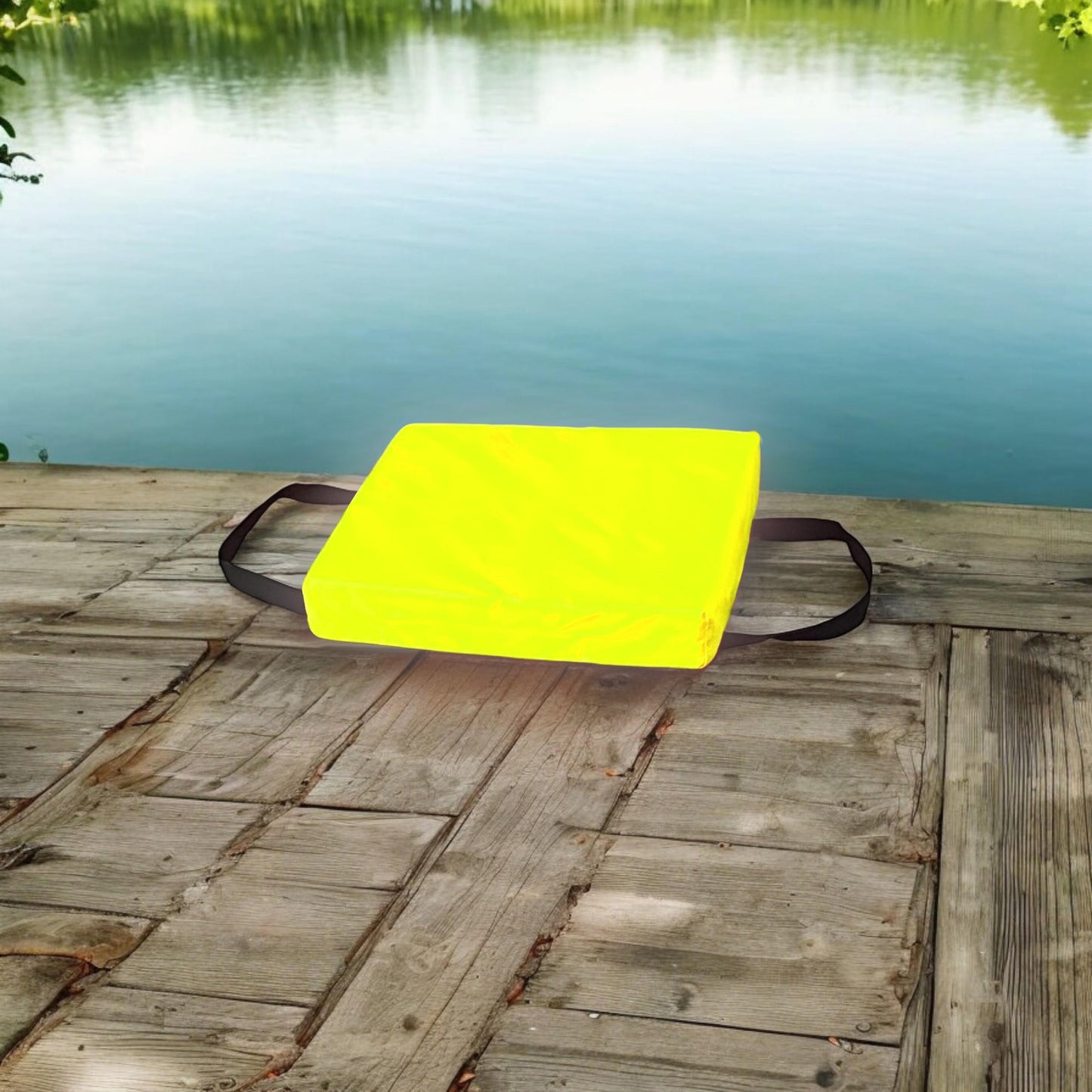 Bradley Type IV Boat Cushion USCG Approved Throwable Flotation Device; Coast Guard approved throw preserver with foam cushion; throwable boat cushion safety device
