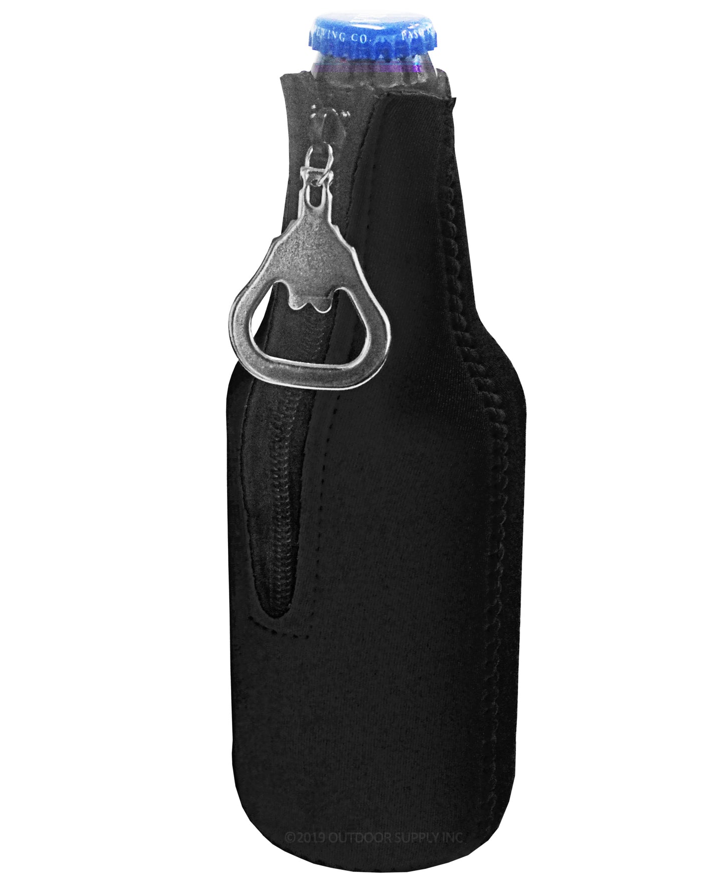 Neoprene Bottle Cooler Sleeves for 12oz Bottles with Bottle Opener- 25-Pack - Blank Design for any Event - Dual Sided Insulation Keeps Your Drinks Cold for Longer!