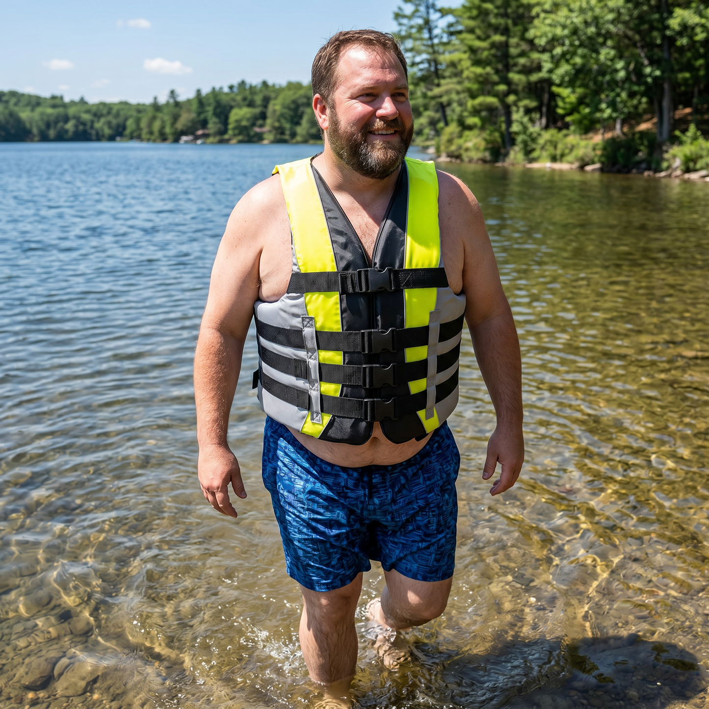 High-Performance Hardcore Adult Life Vest | USCG Approved Safety Flotation Device for Water Sports, Boating, and Outdoor Adventures | Fully Enclosed and Designed for Max Visibility