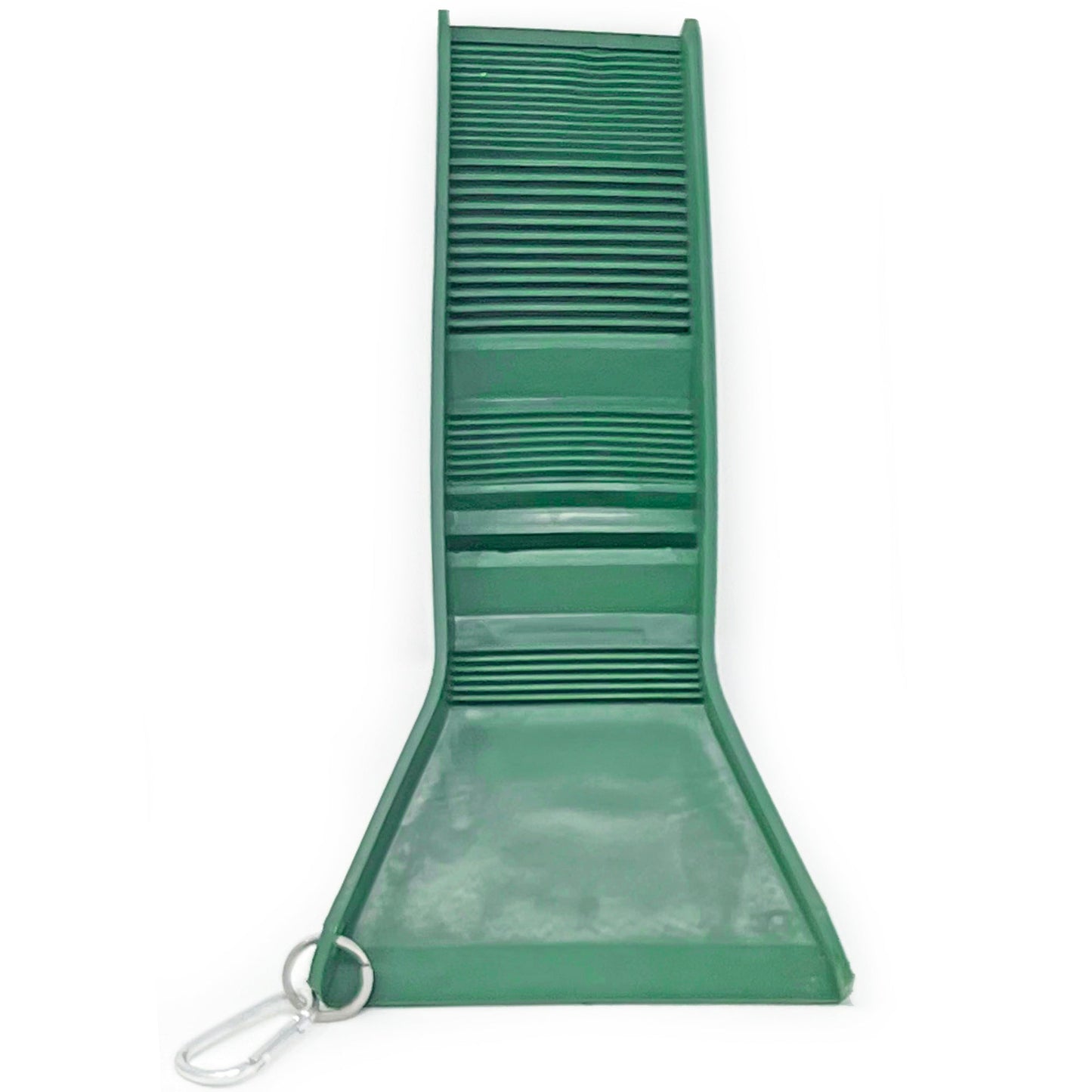 Pocket Sluice Box for Gold Prospecting; Flexible Rubberized 12 inch Miniature Sluice Box with Stream Flare; Prospecting Tools and Panning Supplies