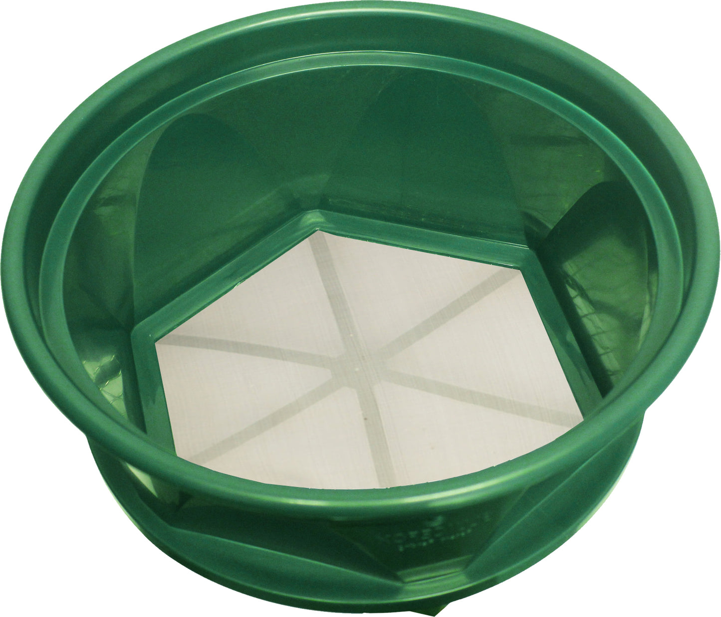 Sluice Fox 13 1/4 inch gold classifier prospecting pan - stainless steel mesh sifting pan fits atop 5 gallon bucket; mealworm strainer and shark tooth sifter