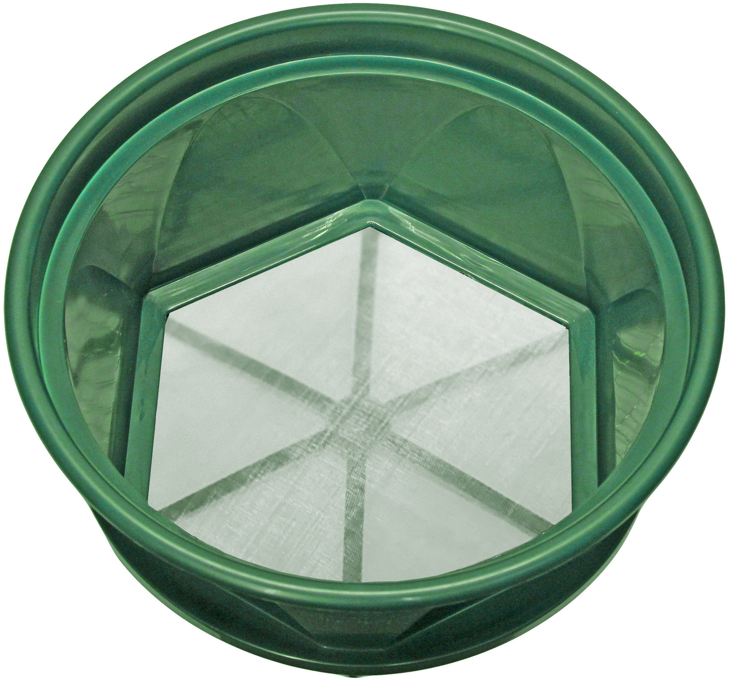 Gold classifier for five gallon bucket and bonus gold pan; stackable sifting pan sieve; gold sluice box mesh strainer; gold mining tools or shark tooth sifter