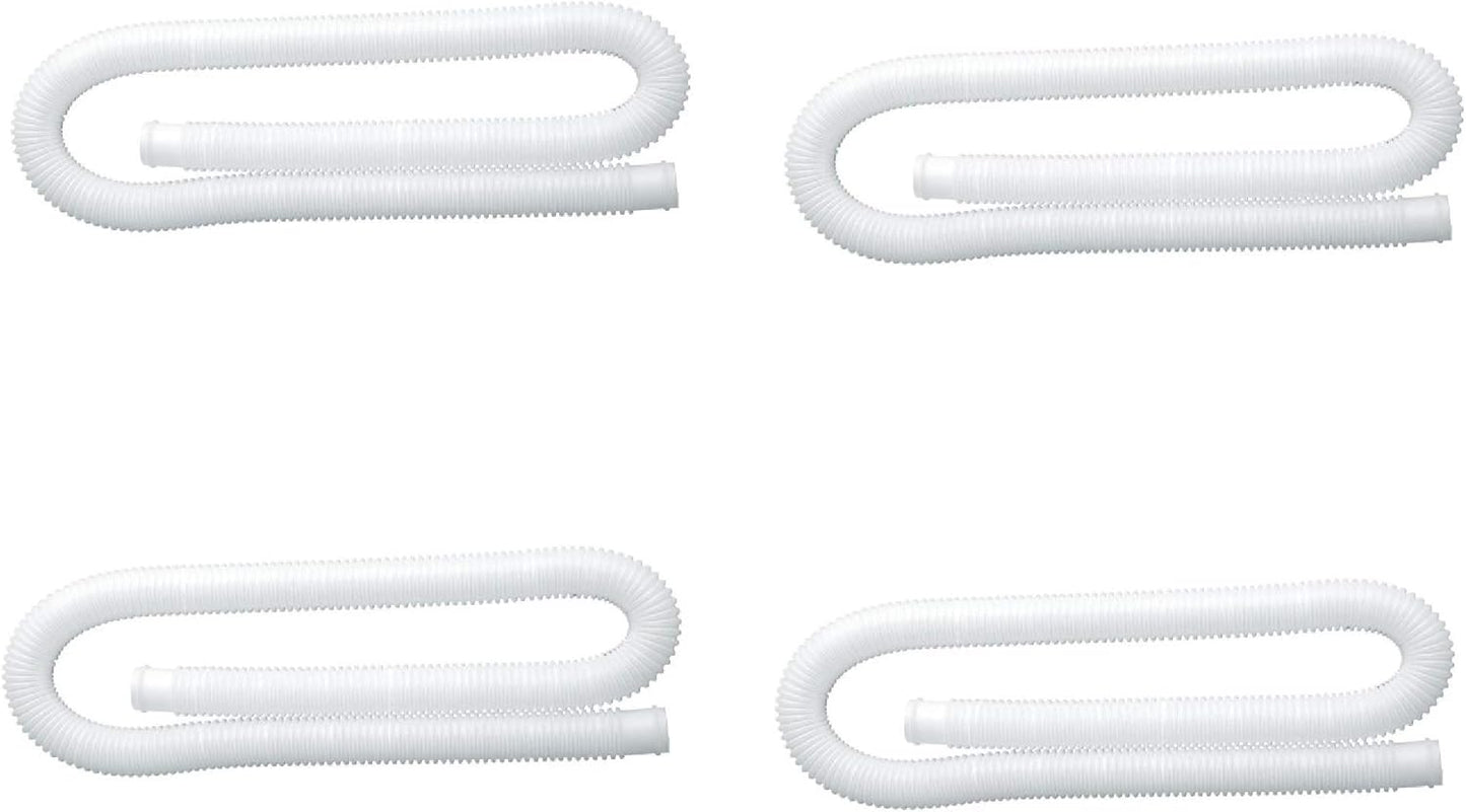Intex 1.25 Inch Diameter Accessory Pool Pump Replacement Hose 59In Long (4 Pack)