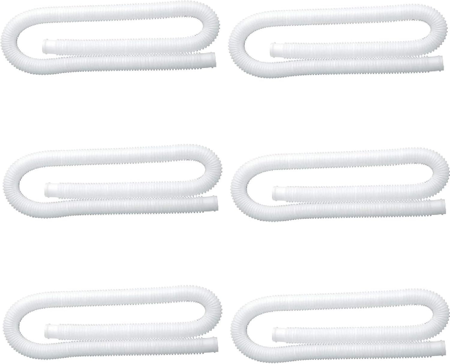 Intex 1.25 Inch Diameter Accessory Pool Pump Replacement Hose 59In Long (6 Pack)