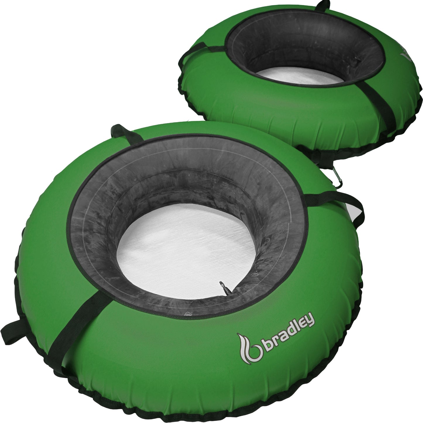 Pack of two Bradley heavy duty tubes for floating the river; Whitewater water tube; Rubber inner tube with cover for river floating; Linking tandem river tubes; river raft tube