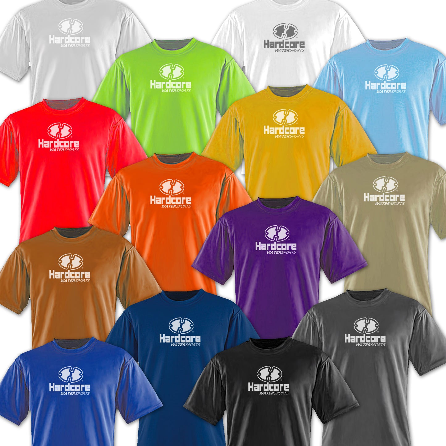 Hardcore Men's Short Sleeve Rash Guard Surf Shirt - Relaxed Fit Swimwear Designed for Combined Comfort and Performance