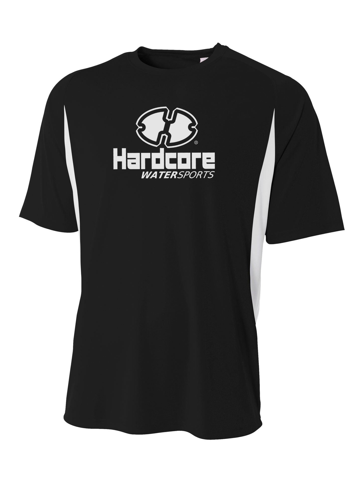 Hardcore Men's Short Sleeve Rash Guard Comfortable Performance Swim Shirt