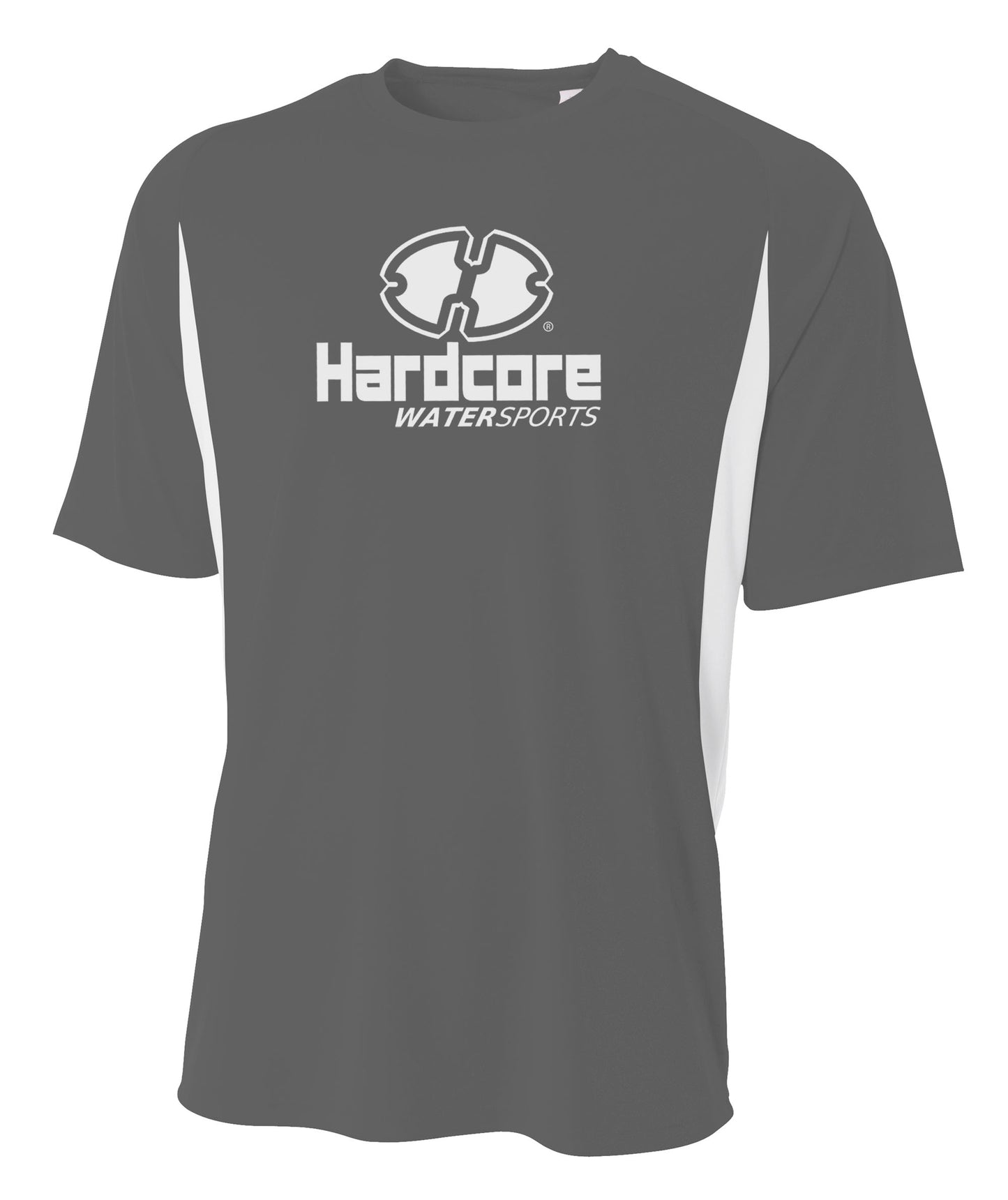 Hardcore Men's Short Sleeve Rash Guard Comfortable Performance Swim Shirt