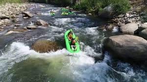 Inflatable 2 Person Whitewater Kayak (Yellow)