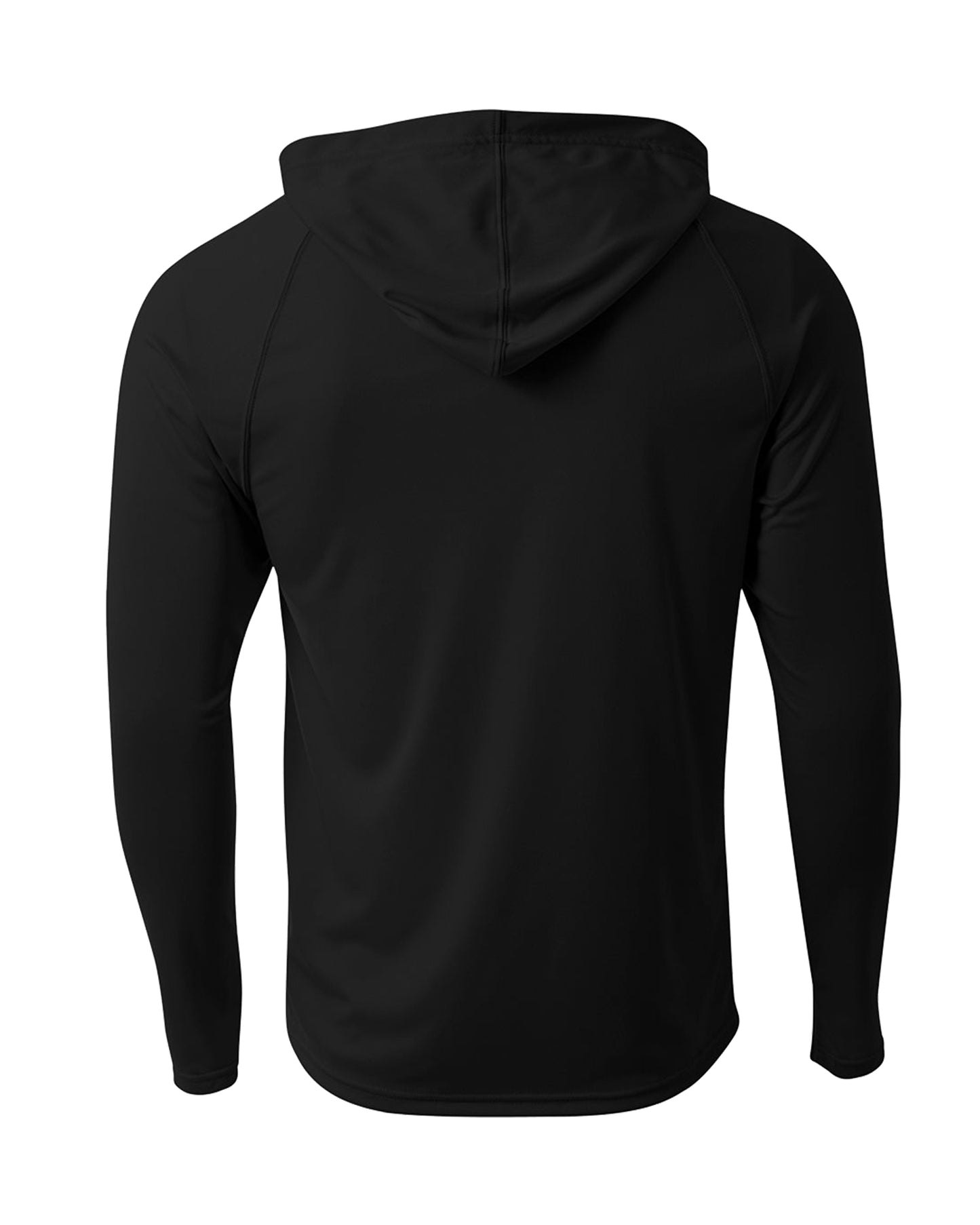 Hardcore Men's Long Sleeve Hooded Rash Guard Comfortable Performance Swim Shirt