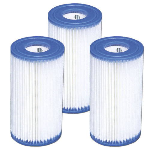 INTEX 29003E Type A Pool Filter Cartridge: For INTEX Filter Pumps – Easy-To-Clean – Dacron Paper – Efficient Filtration – Three Pack