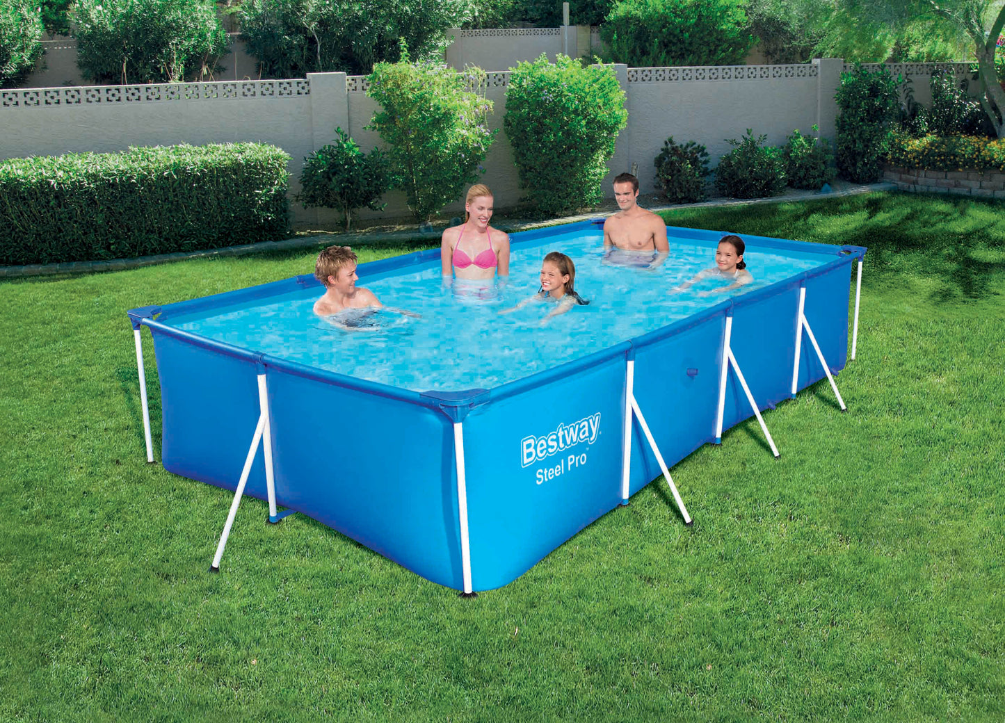 Bestway Steel Pro Deluxe Rectangular Frame Pool 13'1" x 6'11" x 32"