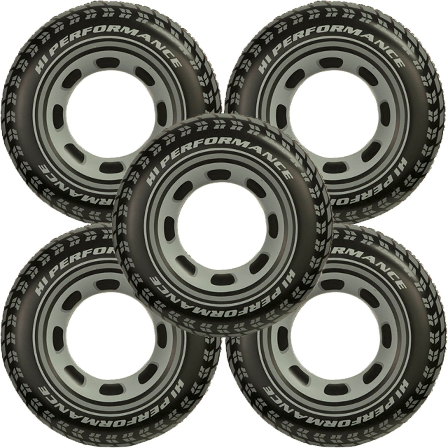 (5) Intex Giant Tire Tube Inflatable Water Swimming Pool Ring Float Raft Lounger