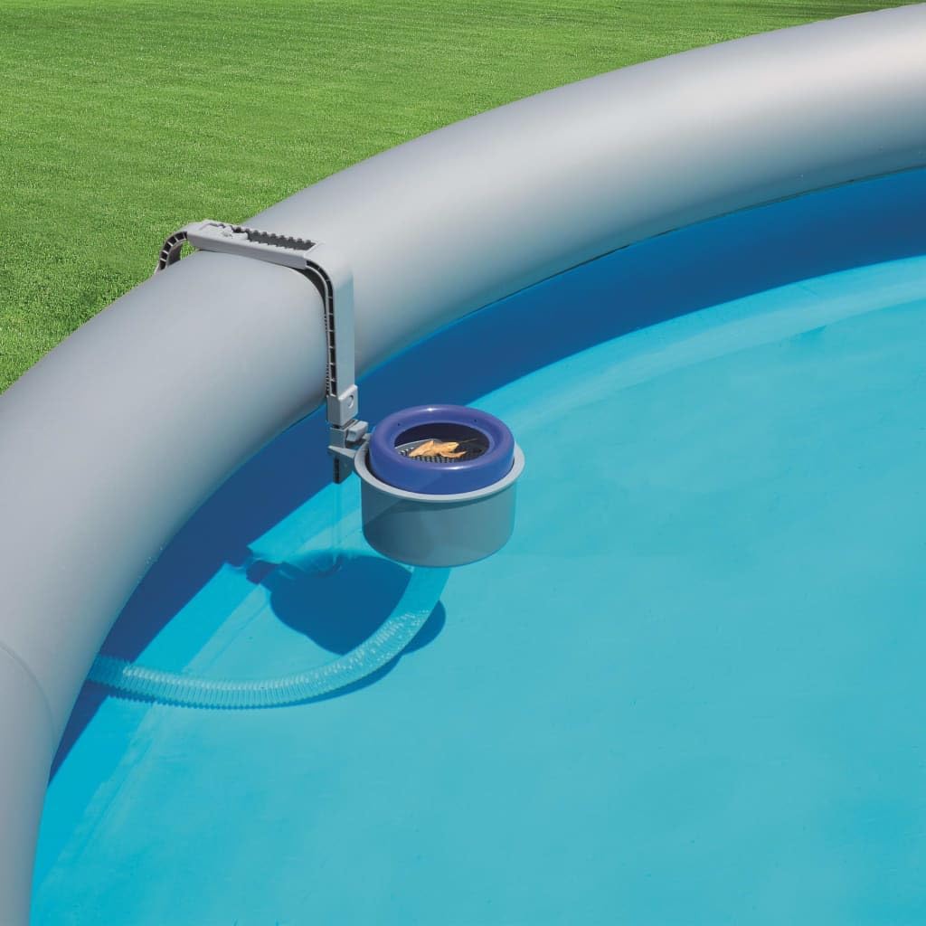 Bestway 58233E 800 GPH Above Ground Swimming Pool Surface Skimmer Debris Cleaner with Quick Set Up & Adjustable Mounting Bracket for Customized Height