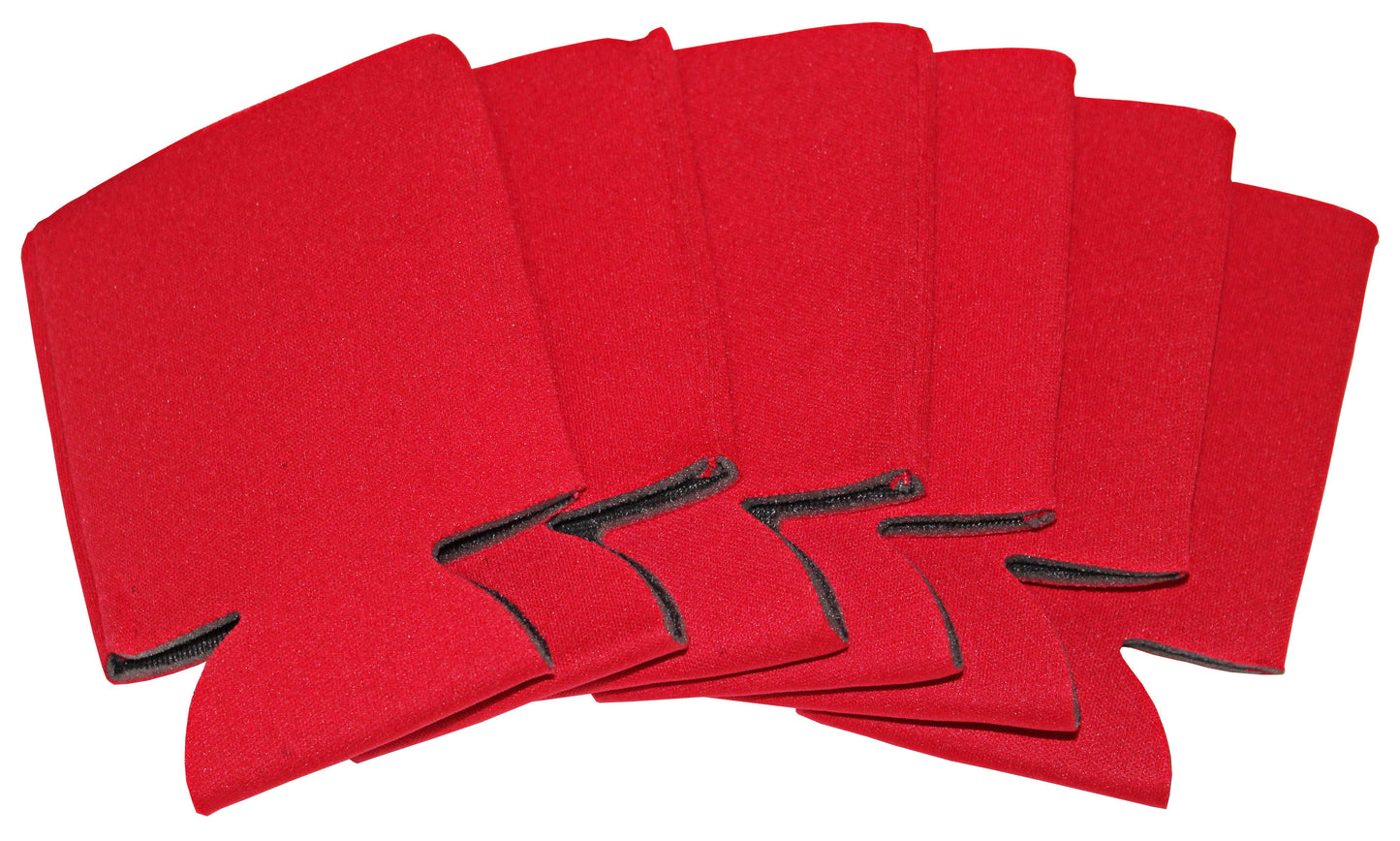 6-Pack Premium Blank Beverage Insulator Can Coolers – Customizable, Durable, and Perfect for Parties, Events, Weddings, Promotions, and Personalized Gifts or Favors.