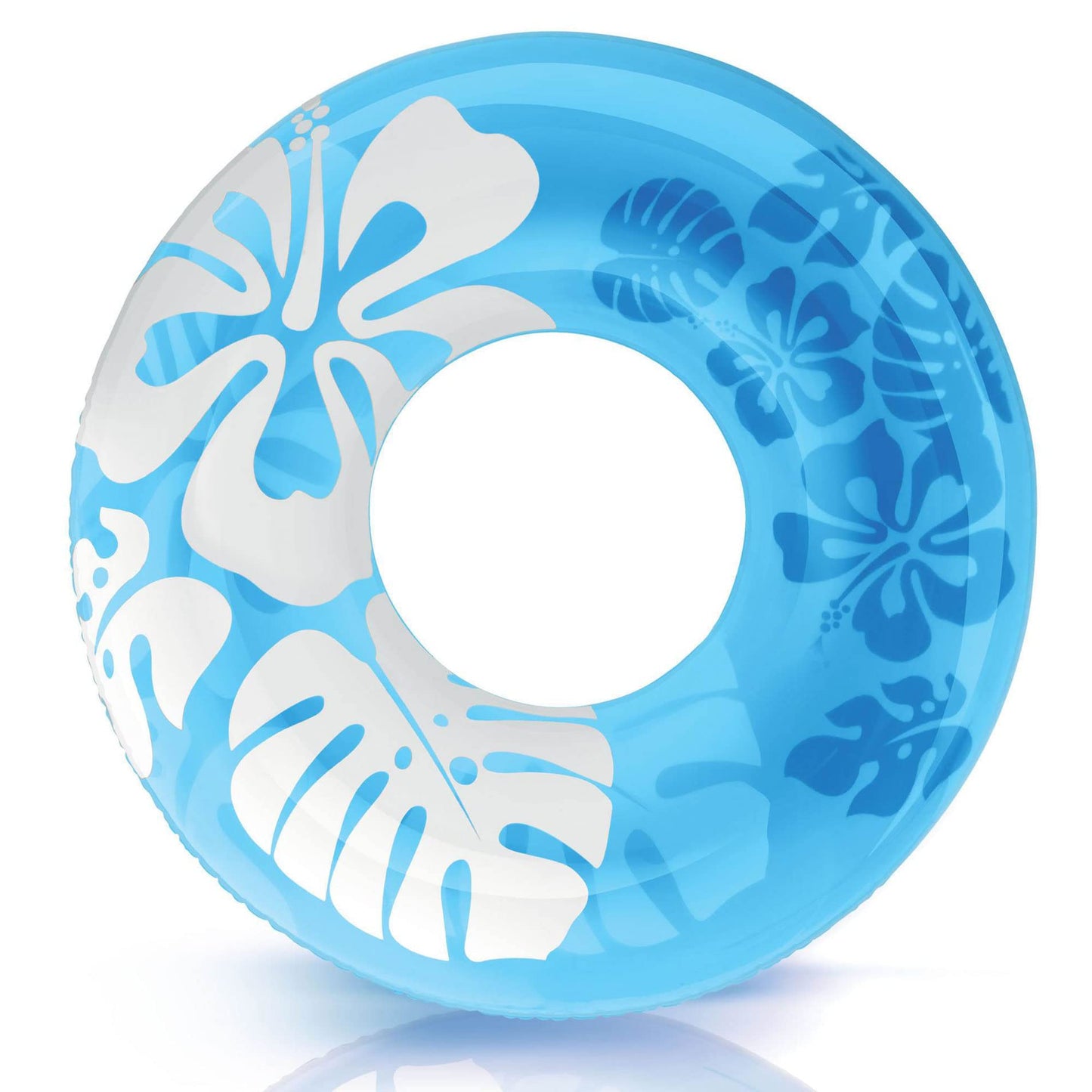 Intex Clear Color Tube Inflatable Swimming Pool Float Raft Flower Design