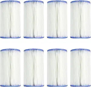 8 Pack Intex Type B Filter Cartridge for Above Ground Swimming Pool Pumps