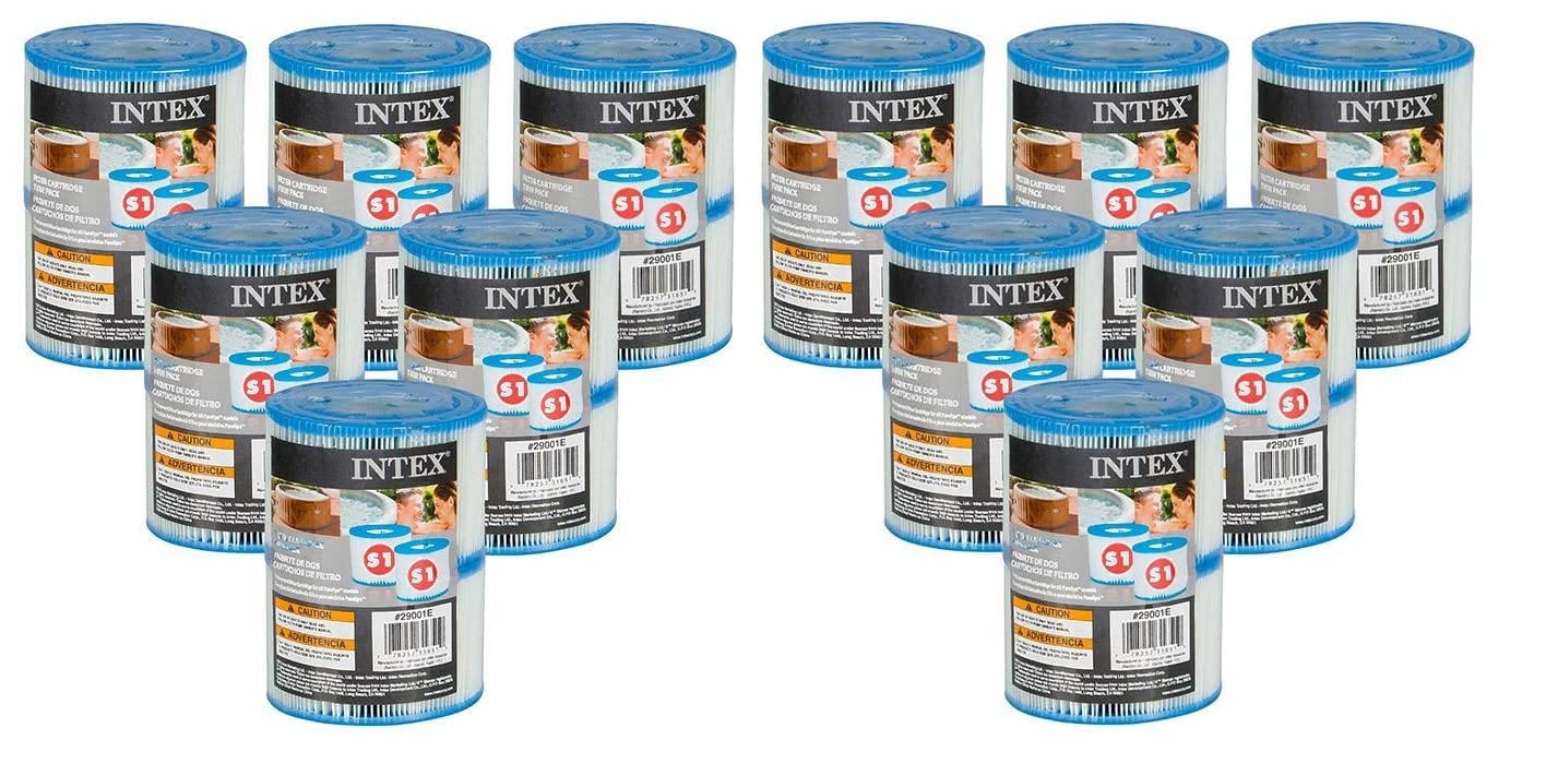 Intex PureSpa Type S1 Replacement Filter Cartridges, BHpDvH 24 Pack