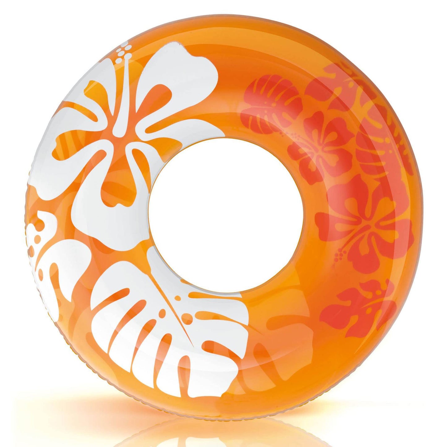 Intex Clear Color Tube Inflatable Swimming Pool Float Raft Flower Design