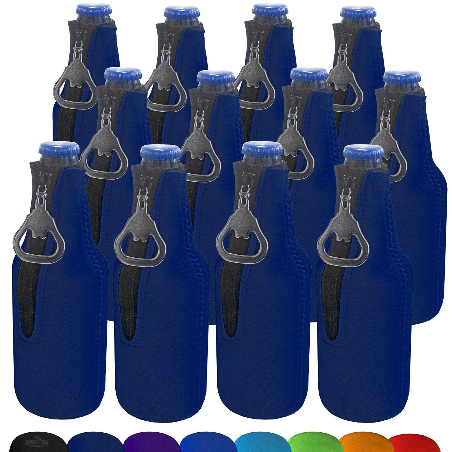 12 Pk #3 Bottle Koozie Navy
