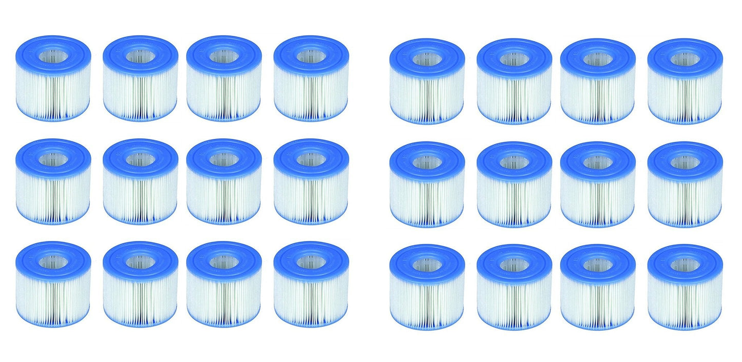 Intex PureSpa Type S1 Filter Cartridge Spa Replacement Cartridges 24 Pack