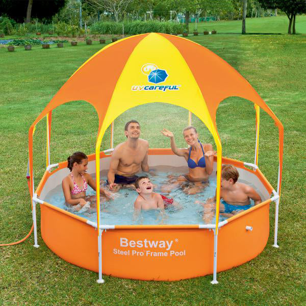 Bestway Splash-in-Shade Swimming Pool With Shade & Sprayer
