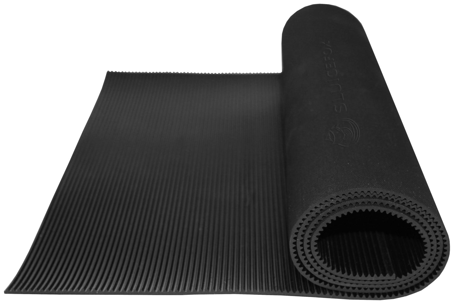 Sluice box rubber V matting; gold sluice mat for fine gold recovery set; gold prospecting supplies; precut trimmable size selection, black/green color, mini rib/micro rib pattern