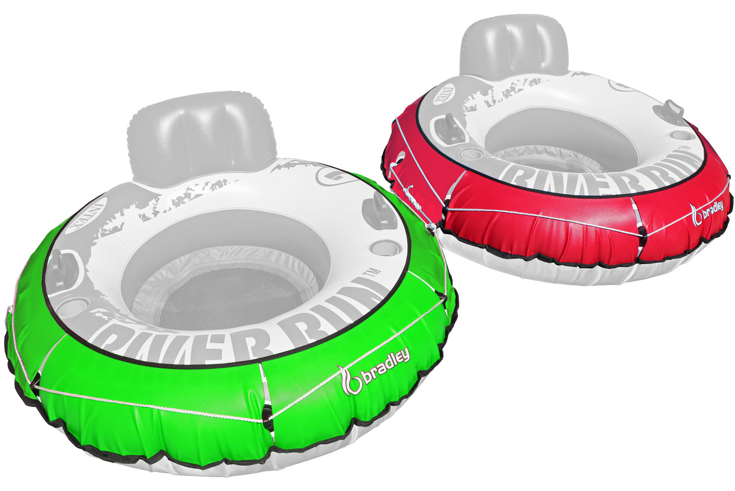 2 Pack Heavy Duty River Tube Cover Only; Made in USA to fit River Run Tube; Compatible with Intex Inflatable River Run river float tube & Most 53" River Tubes