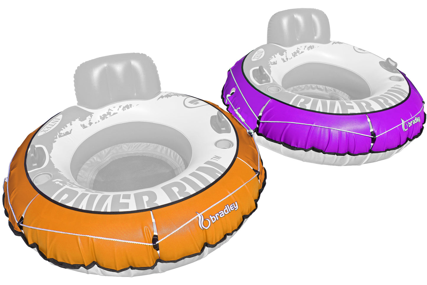 2 Pack Heavy Duty River Tube Cover Only; Made in USA to fit River Run Tube; Compatible with Intex Inflatable River Run river float tube & Most 53" River Tubes