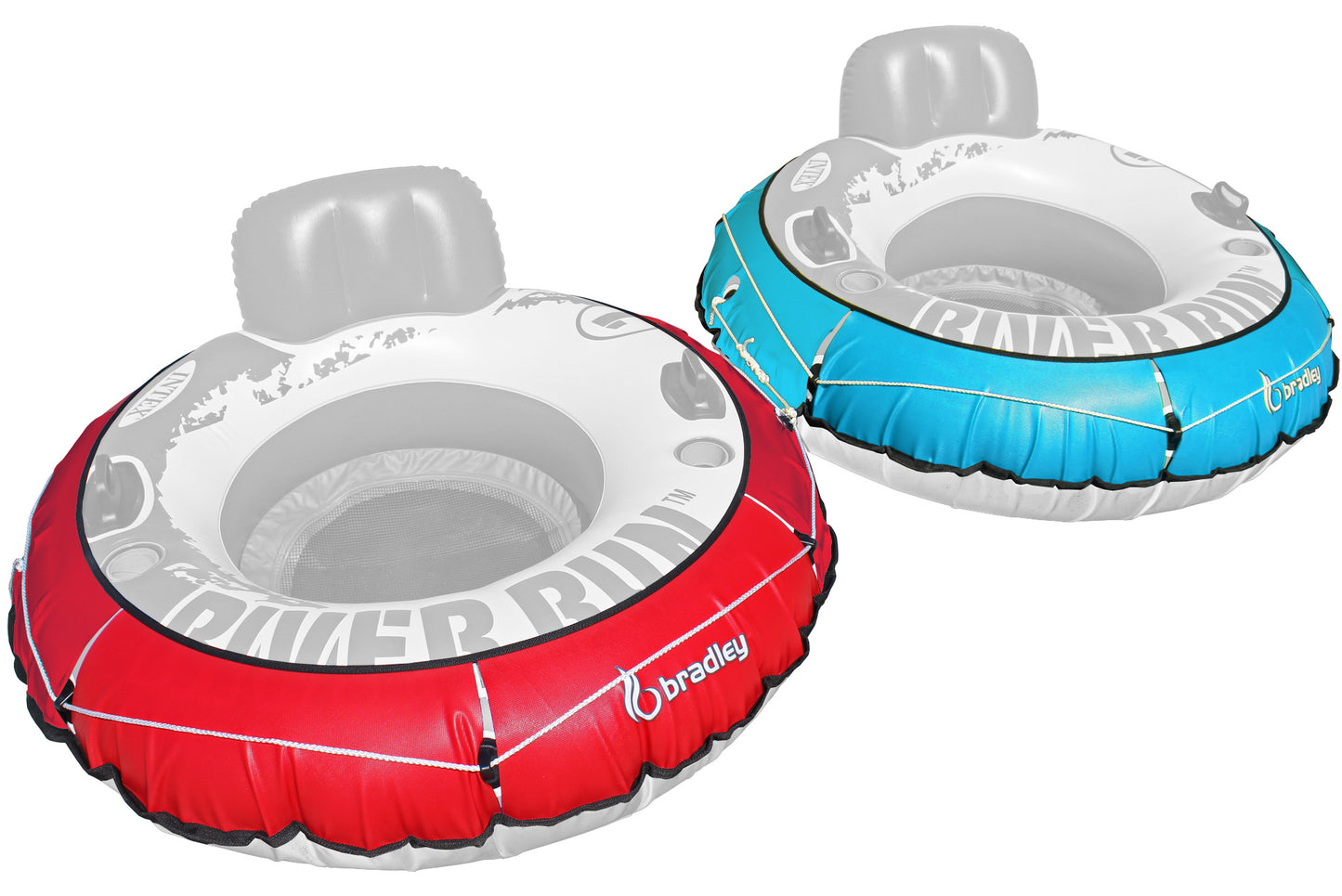 2 Pack Heavy Duty River Tube Cover Only; Made in USA to fit River Run Tube; Compatible with Intex Inflatable River Run river float tube & Most 53" River Tubes