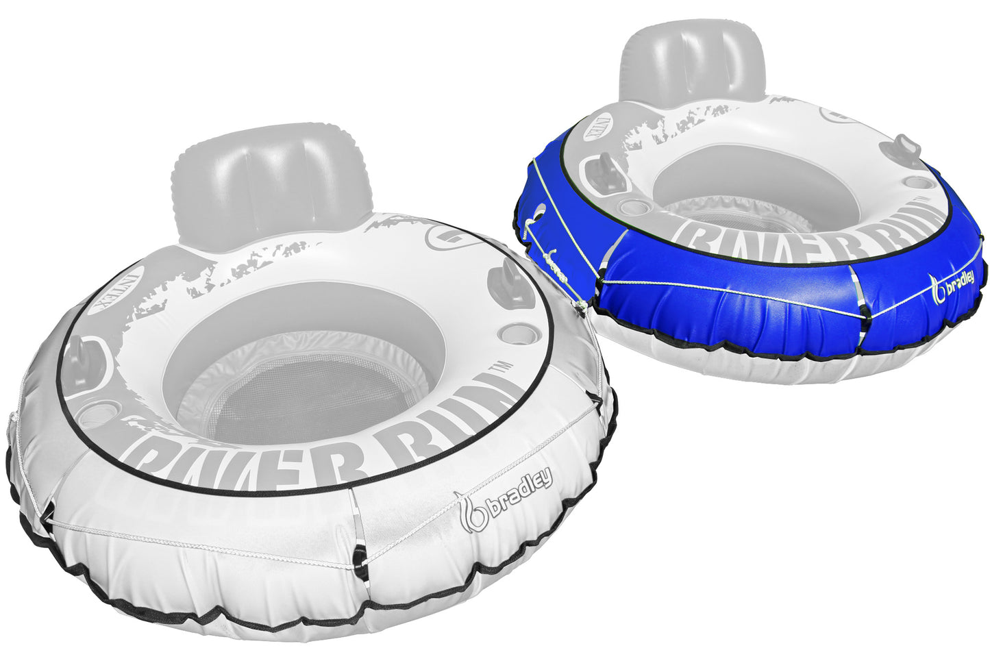 2 Pack Heavy Duty River Tube Cover Only; Made in USA to fit River Run Tube; Compatible with Intex Inflatable River Run river float tube & Most 53" River Tubes