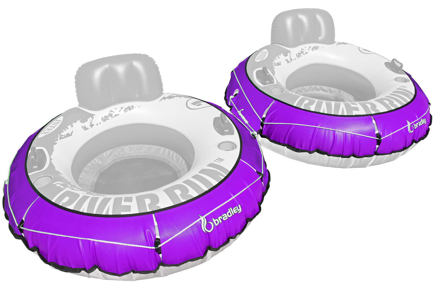 2 Pack Heavy Duty River Tube Cover Only; Made in USA to fit River Run Tube; Compatible with Intex Inflatable River Run river float tube & Most 53" River Tubes