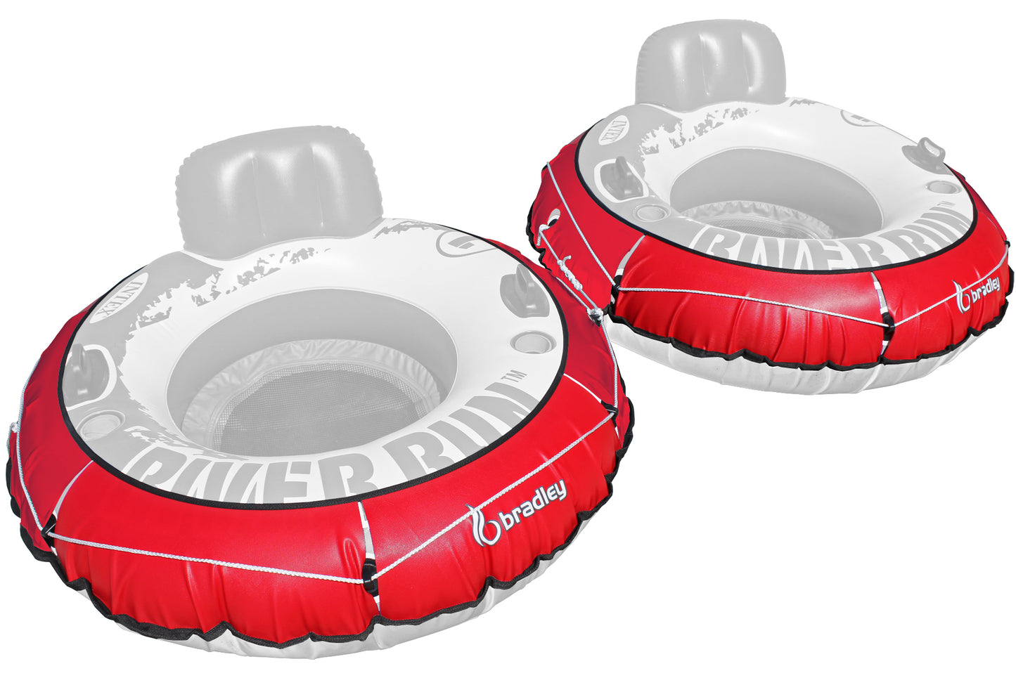 2 Pack Heavy Duty River Tube Cover Only; Made in USA to fit River Run Tube; Compatible with Intex Inflatable River Run river float tube & Most 53" River Tubes
