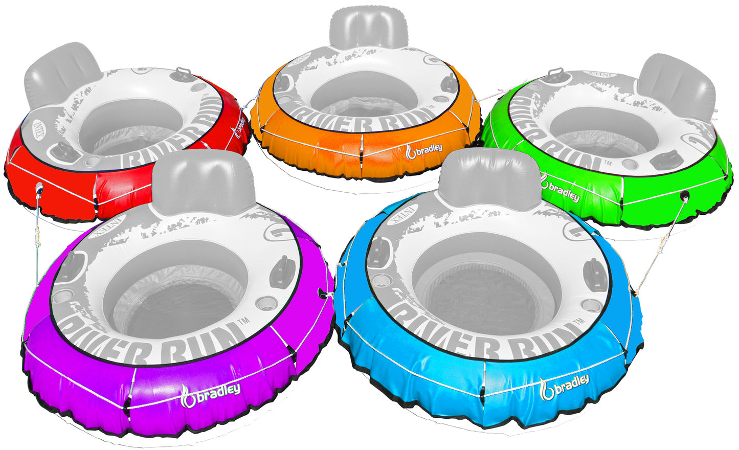 5 Pack Heavy Duty River Tube Cover Only; Made in USA to fit River Run Tube; Compatible with Intex Inflatable River Run river float 53" river rubes