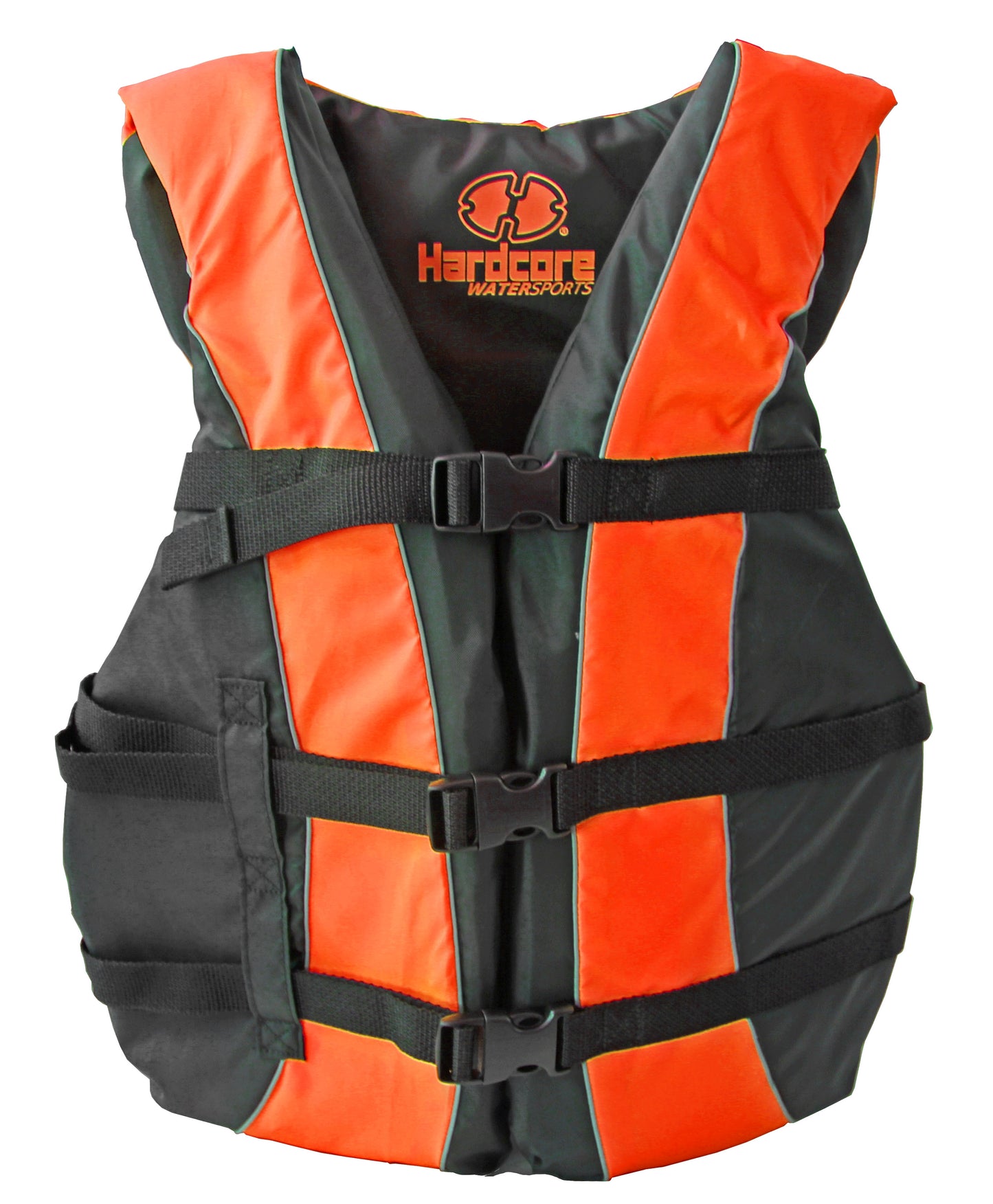 Hardcore life jacket paddle vest; Coast Guard approved Type III PFD life vest flotation device; Jet ski, wakeboard, kayak; Ideal extra life jacket for your pontoon boat