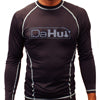 Mens Da Hui Long Sleeve Rash Guard Water Surf Shirt UPF 50+