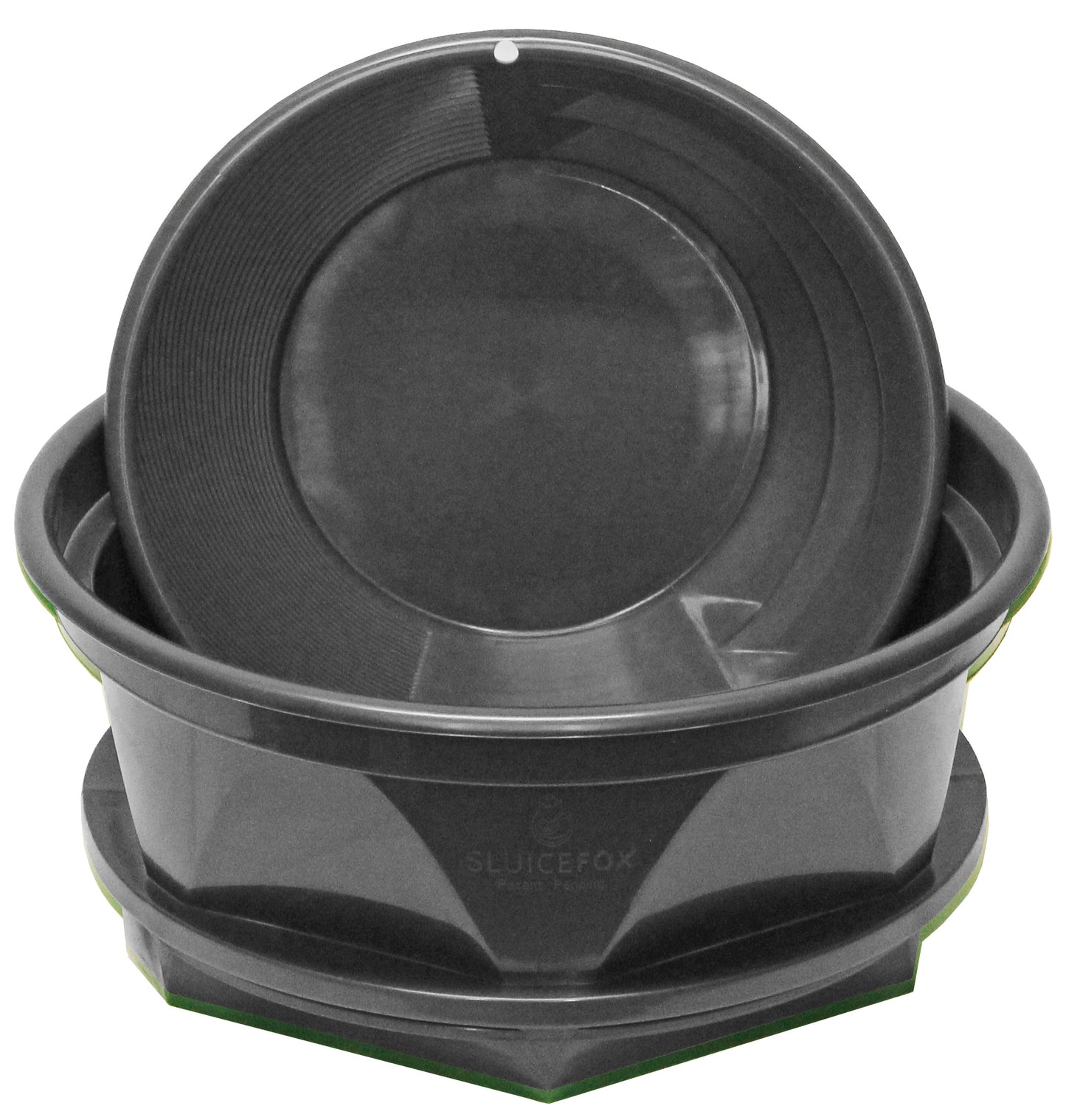 Gold classifier for five gallon bucket and bonus gold pan; stackable sifting pan sieve; gold sluice box mesh strainer; gold mining tools or shark tooth sifter