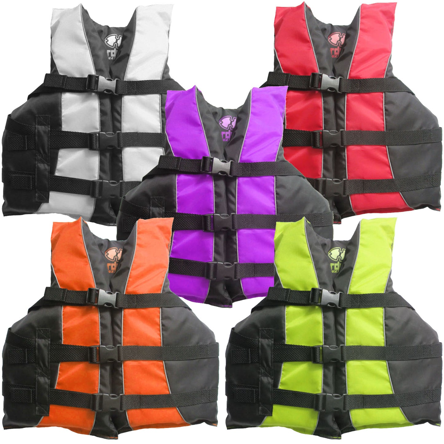 Hardcore life jacket paddle vest; Coast Guard approved Type III PFD life vest flotation device; Jet ski, wakeboard, kayak; Ideal extra life jacket for your pontoon boat