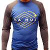 Mens Da Hui Long Sleeve Rash Guard Water Surf Shirt UPF 50+