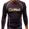 Mens Da Hui Long Sleeve Rash Guard Water Surf Shirt UPF 50+