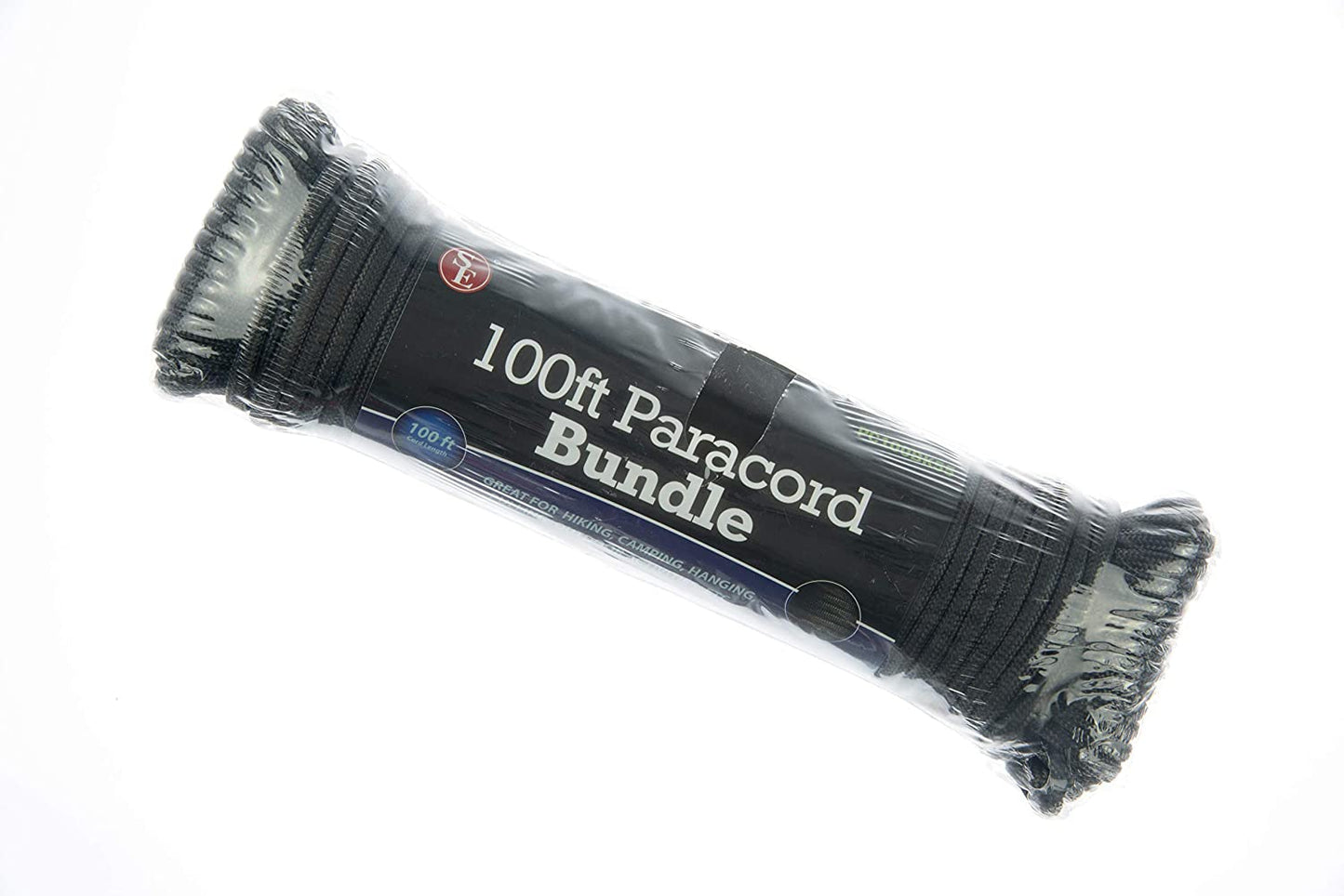 Survivor Series 7-Strand 550 Black Paracord, 100'