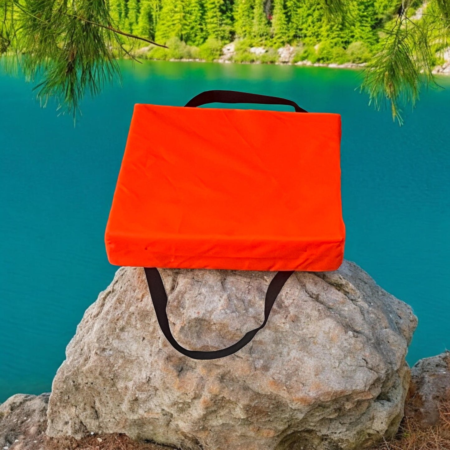Bradley Type IV Boat Cushion USCG Approved Throwable Flotation Device; Coast Guard approved throw preserver with foam cushion; throwable boat cushion safety device